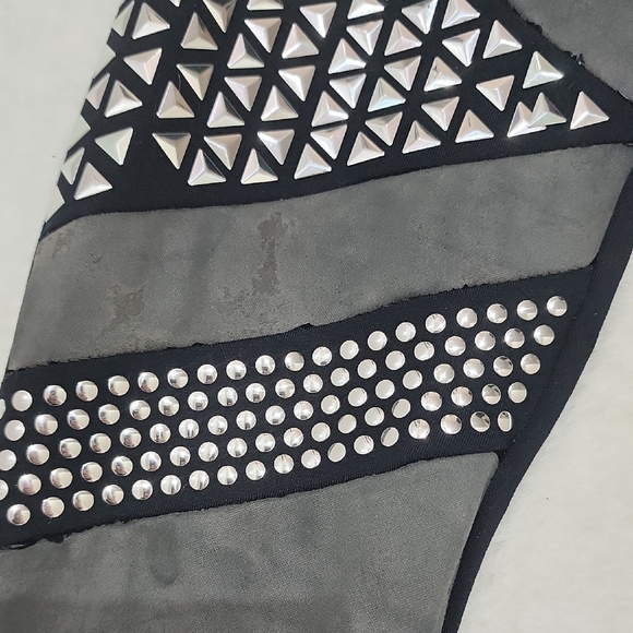 Bebe Black Studded Leggings S - Picture 3 of 9